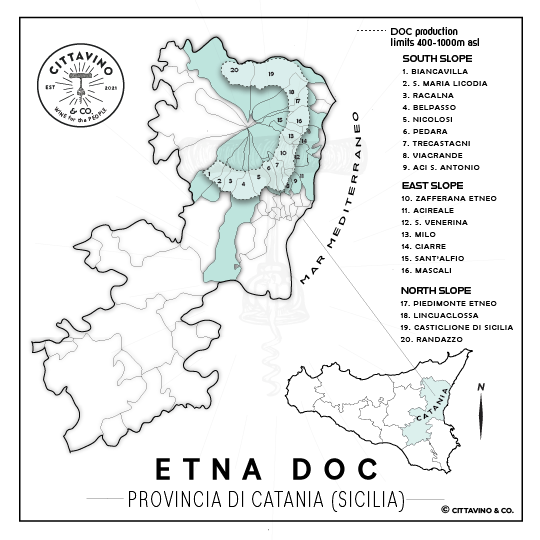 Etna DOC map
