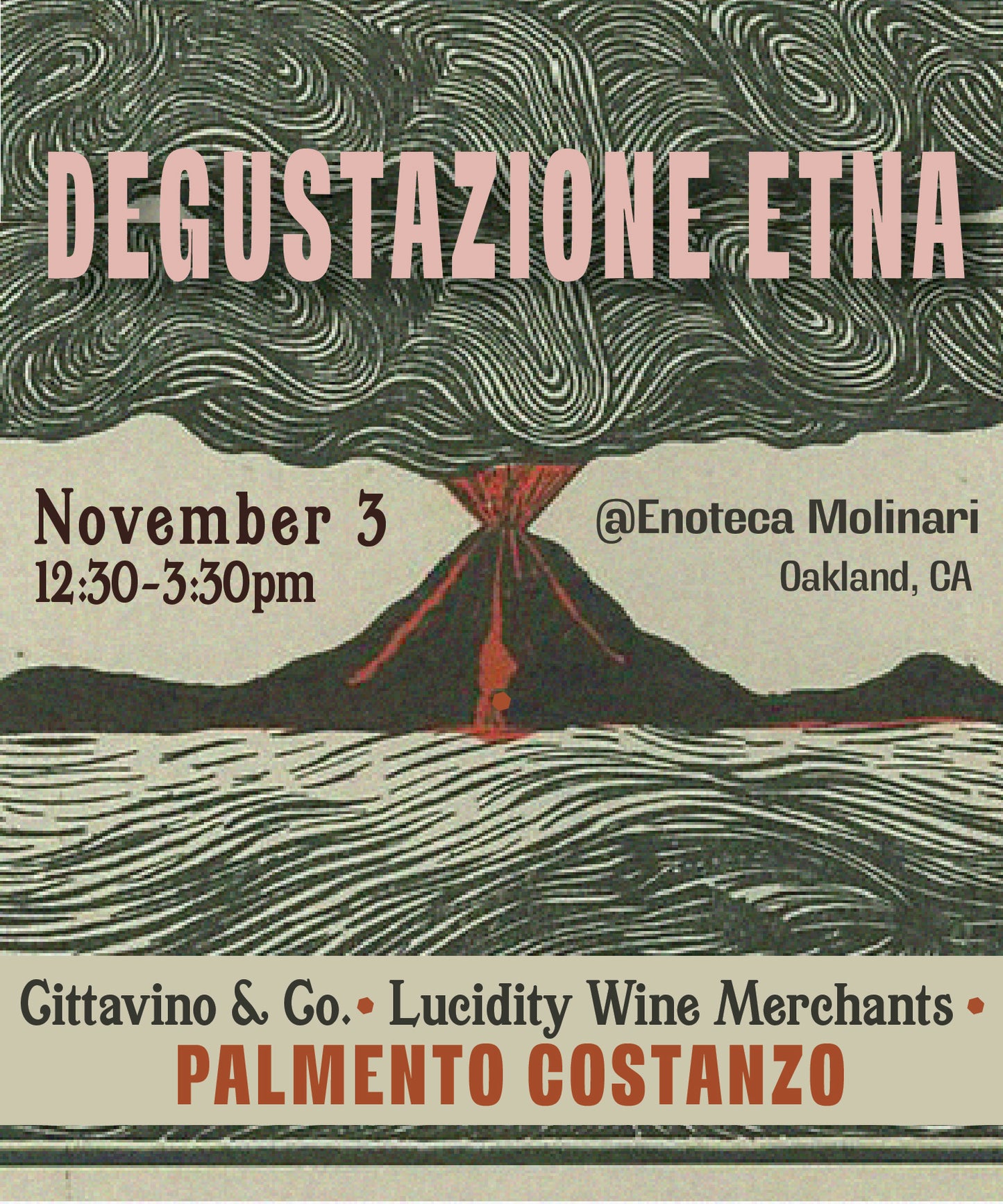 Palmento Costanzo Etna Tasting Sunday 11/3