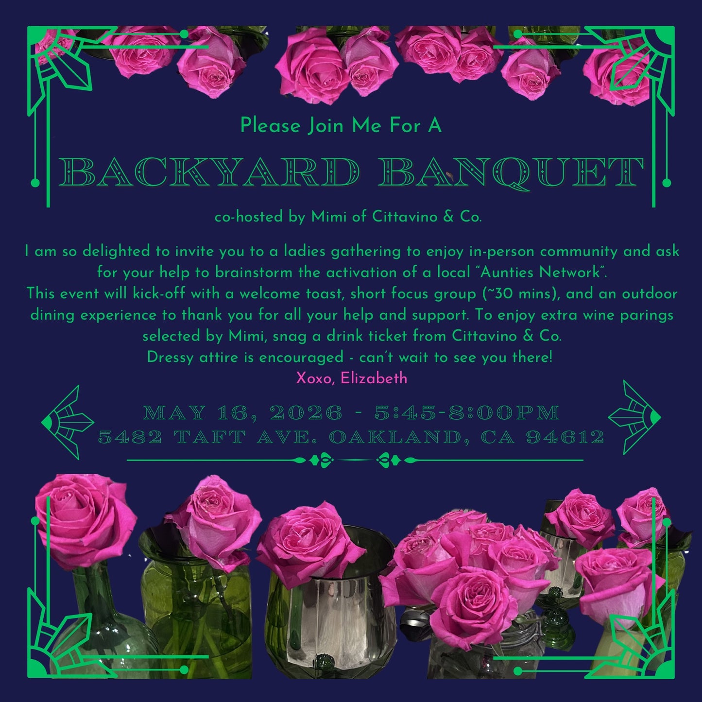 Backyard Banquet Vino