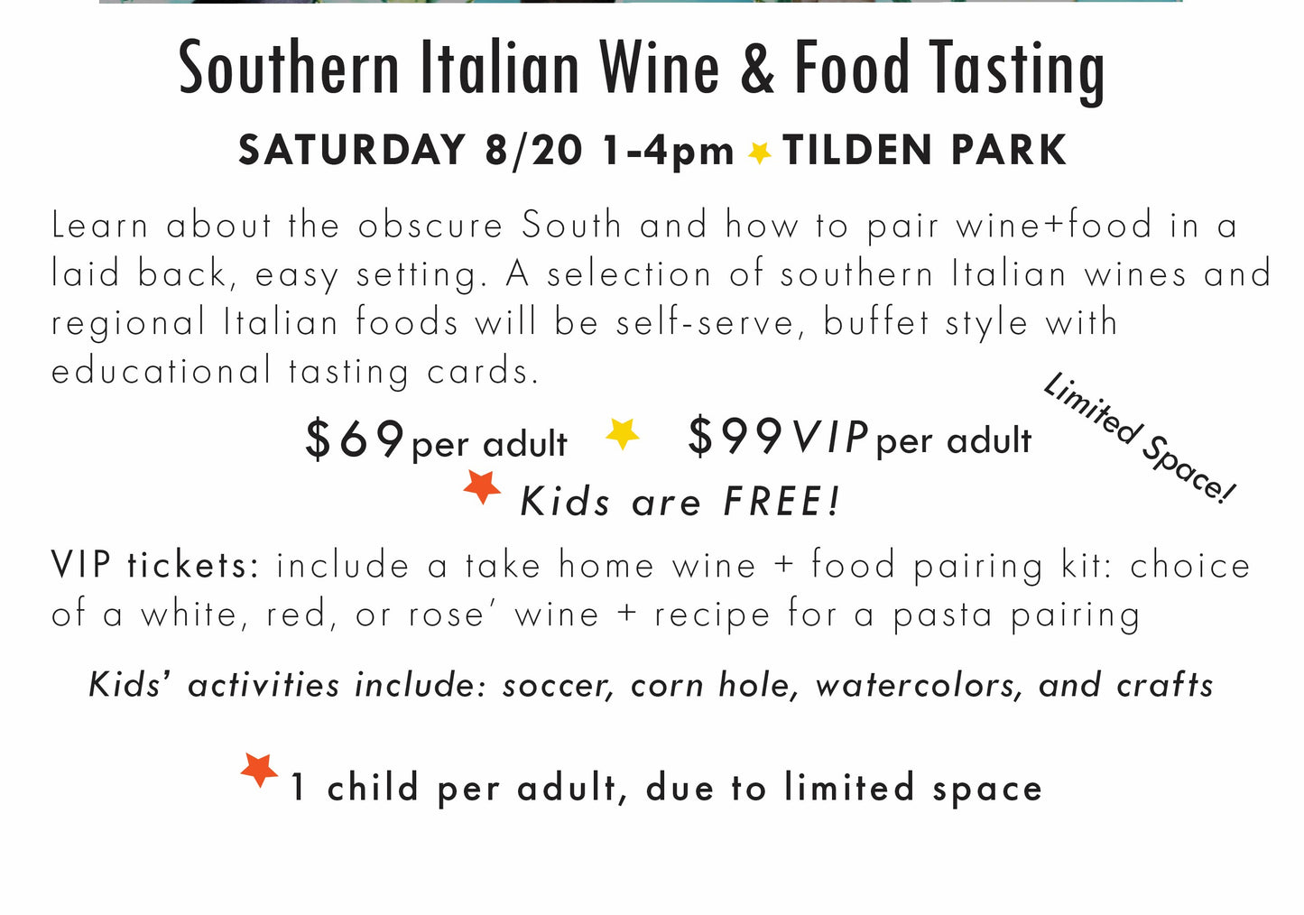 PAST EVENT Southern Italian Wine and Food Tasting